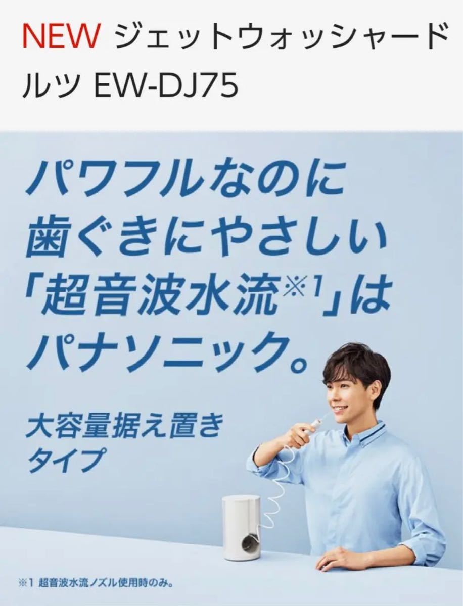 新品 パナソニック 口腔洗浄器 ジェットウォッシャー ドルツ EW-DJ75-W