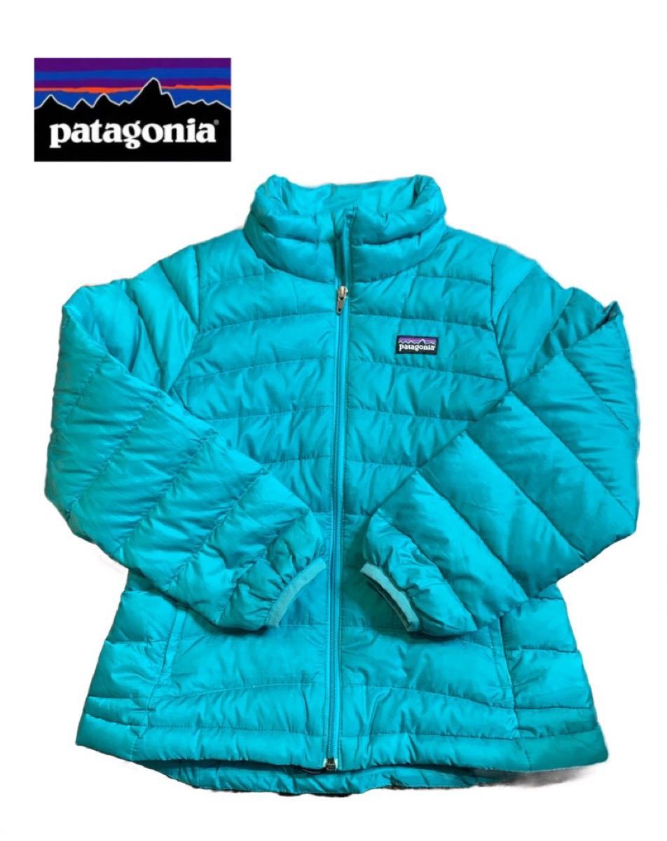 【美品】patagoniaパタゴニア ダウンジャケット/サイズXS キッズ女子100〜115くらい/4〜6歳にちかい