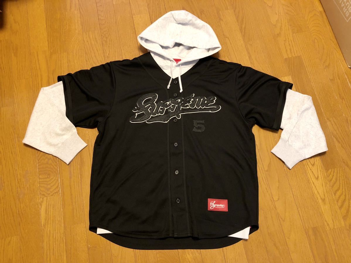 Supreme Baseball Jersey Hooded Sweatshirt シュプリーム パーカー