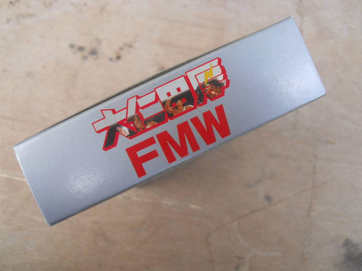 M8920 SFC 大仁田厚 FMW スーパーファミコンソフト 箱 取説付き レターパック520円発送　(0410)_画像2