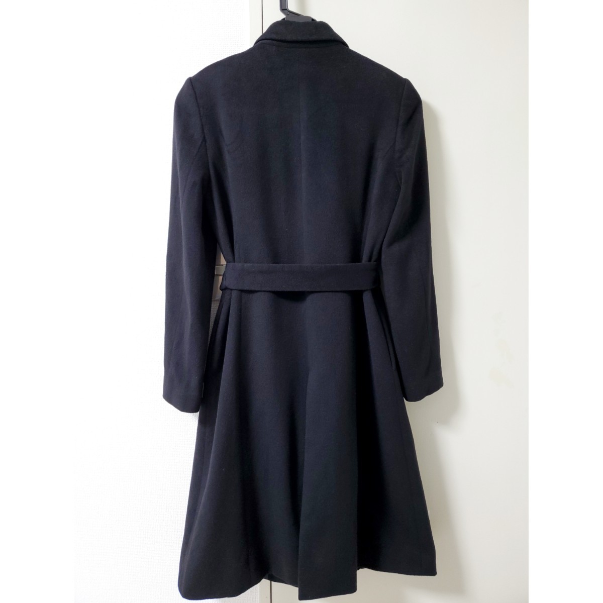美品♪ANAYI アナイ カシミア 100% チェスター ロングコート ブラック