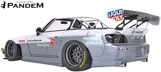 【M's】HONDA S2000 AP1/AP2 (1999y-2009y) PANDEM リヤフェンダー(片側約：75mmワイド)／／FRP ホンダ TRA京都 パンデム エアロ