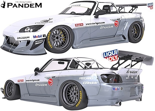 【M's】ホンダ HONDA S2000 AP1/AP2 (1999y-2009y) PANDEM ワイドボディキット 4点／／FRP TRA京都 パンデム エアロ ワイドフェンダー_画像1