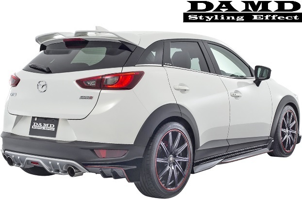 【M's】ダムド マツダ CX-3 (2015.2-) DAMD フロントスポイラー(LED付)／／FRP製 エアロ DK5FW DK5AW フロントリップスポイラー バンパー_画像7