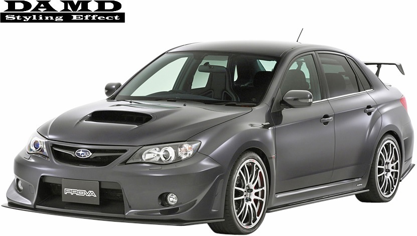 【M’s】スバル インプレッサ WRX STI GV (2010.1-) DAMD フロントアンダースポイラー／／ダムド FRP製 エアロ フロントスポイラー_画像4