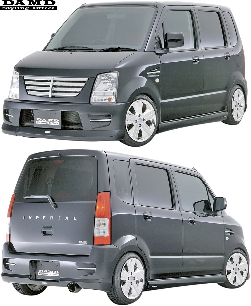 【M's】SUZUKI WAGON-R / RR MH21S (2003.9-) DAMD Concept B エアロキット 3点 ／／ ダムド コンセプトB フルエアロ パーツ セット 旧型_画像1