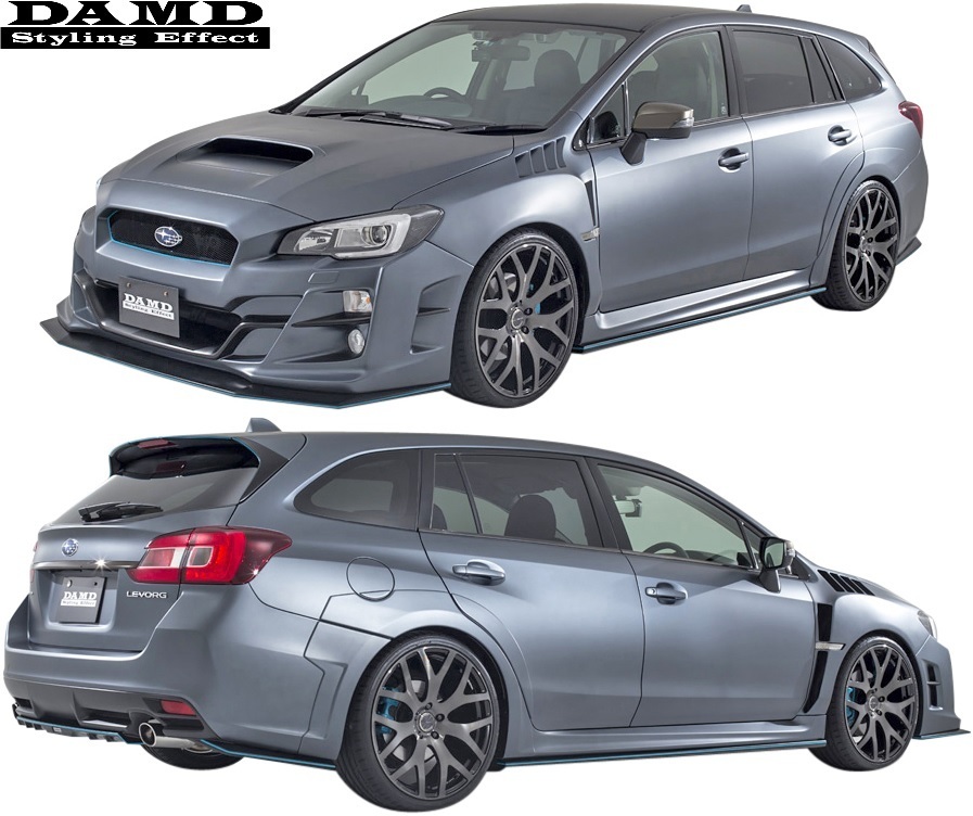 【M's】スバル レヴォーグ VMG/VM4 (2014/6-) DAMD progressive リアサイドエクステンション 左右／／FRP ダムド エアロ SUBARU LEVORG_画像3