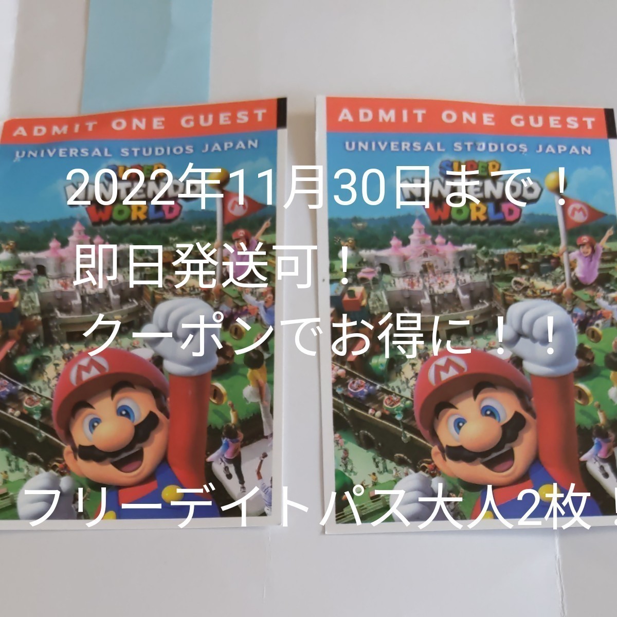USJフリーデイトパス大人2枚!! 11月30日まで - fundacionatenea.org