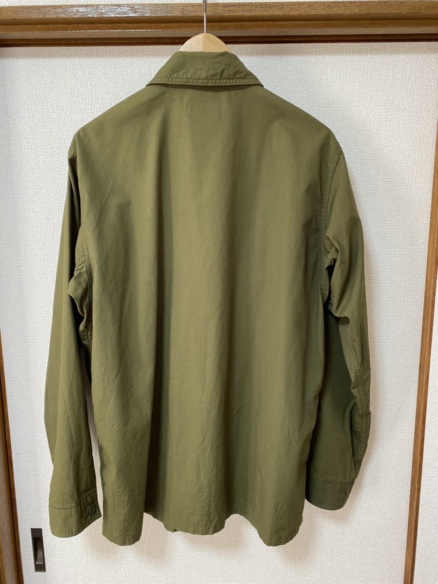 美品】YAECA LIKE WEAR BAKER SHIRT L ヤエカ ミリタリーシャツ 美品】YAECA LIKE WEAR BAKER SHIRT L ヤエカ ミリタリーシャツ