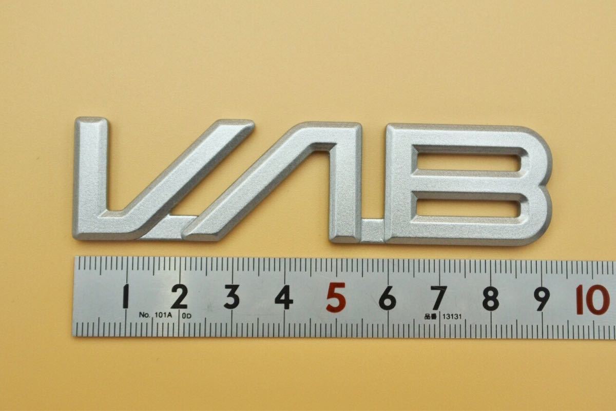 スバル WRX STI VAB Handmade Emblem オリジナル 手作りエンブレム (シルバーメタリック)_画像2