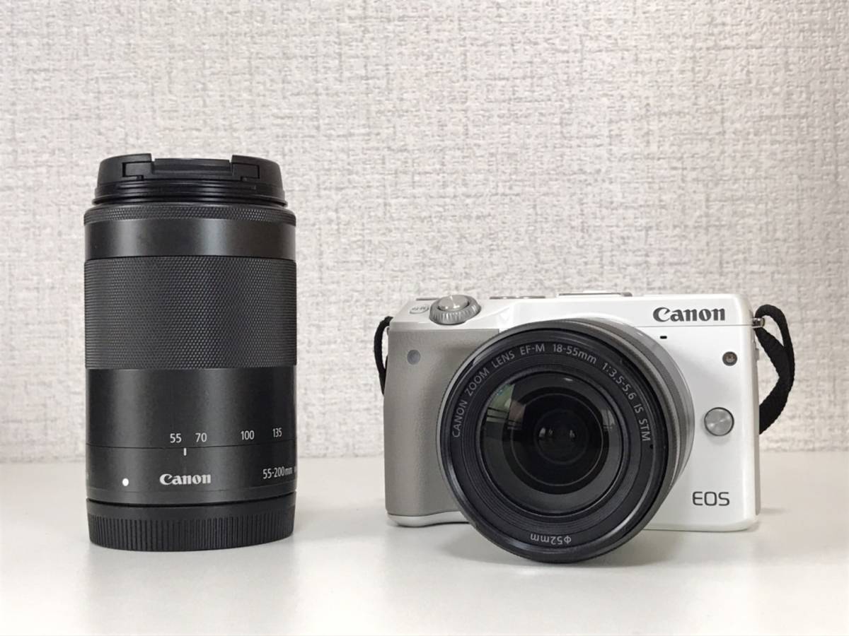 Canon EOS M3 ダブルズーム EVFキット DOUBLE ZOOM KIT ダブルズーム