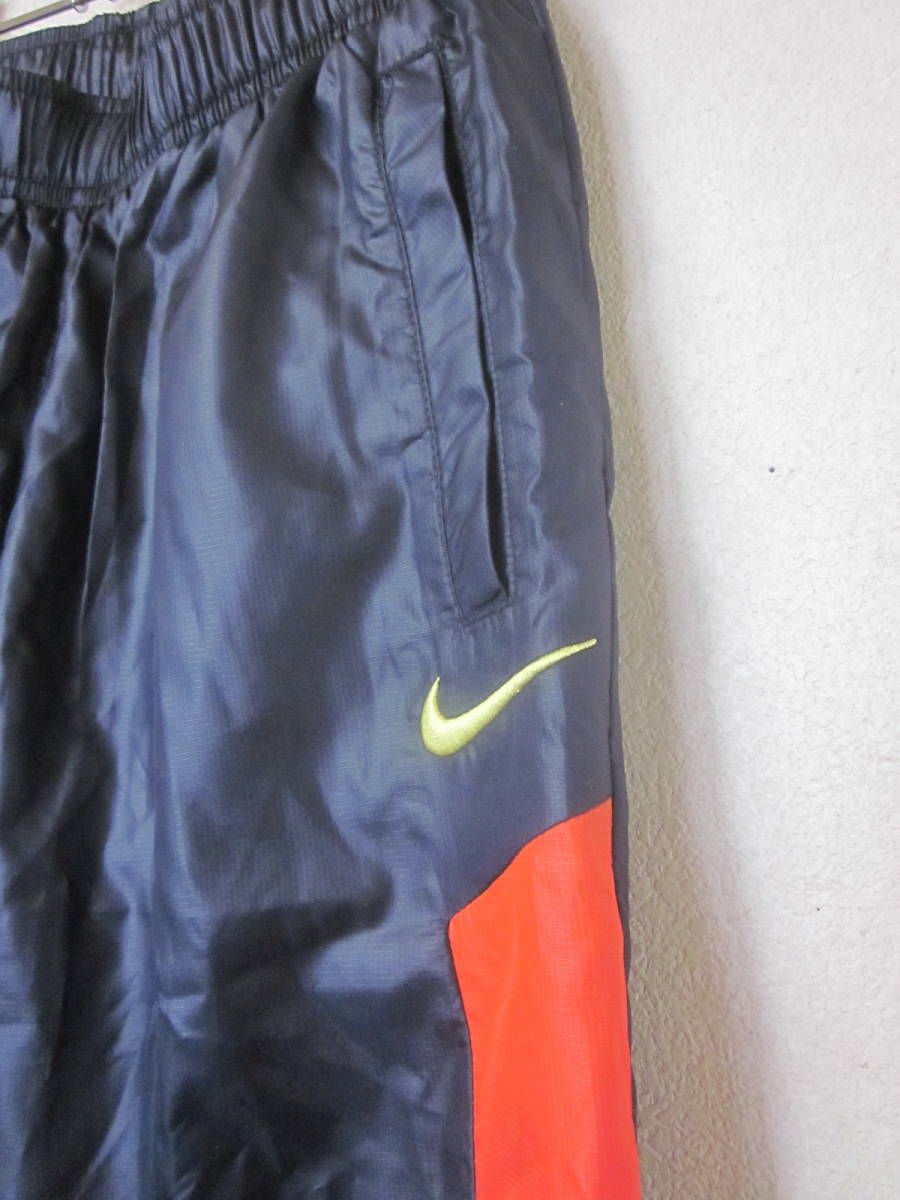 120-130cm NIKE Nike окно брюки внутри сторона сетка нейлон брюки длинные брюки мужчина длинные брюки темно синий Junior 5775