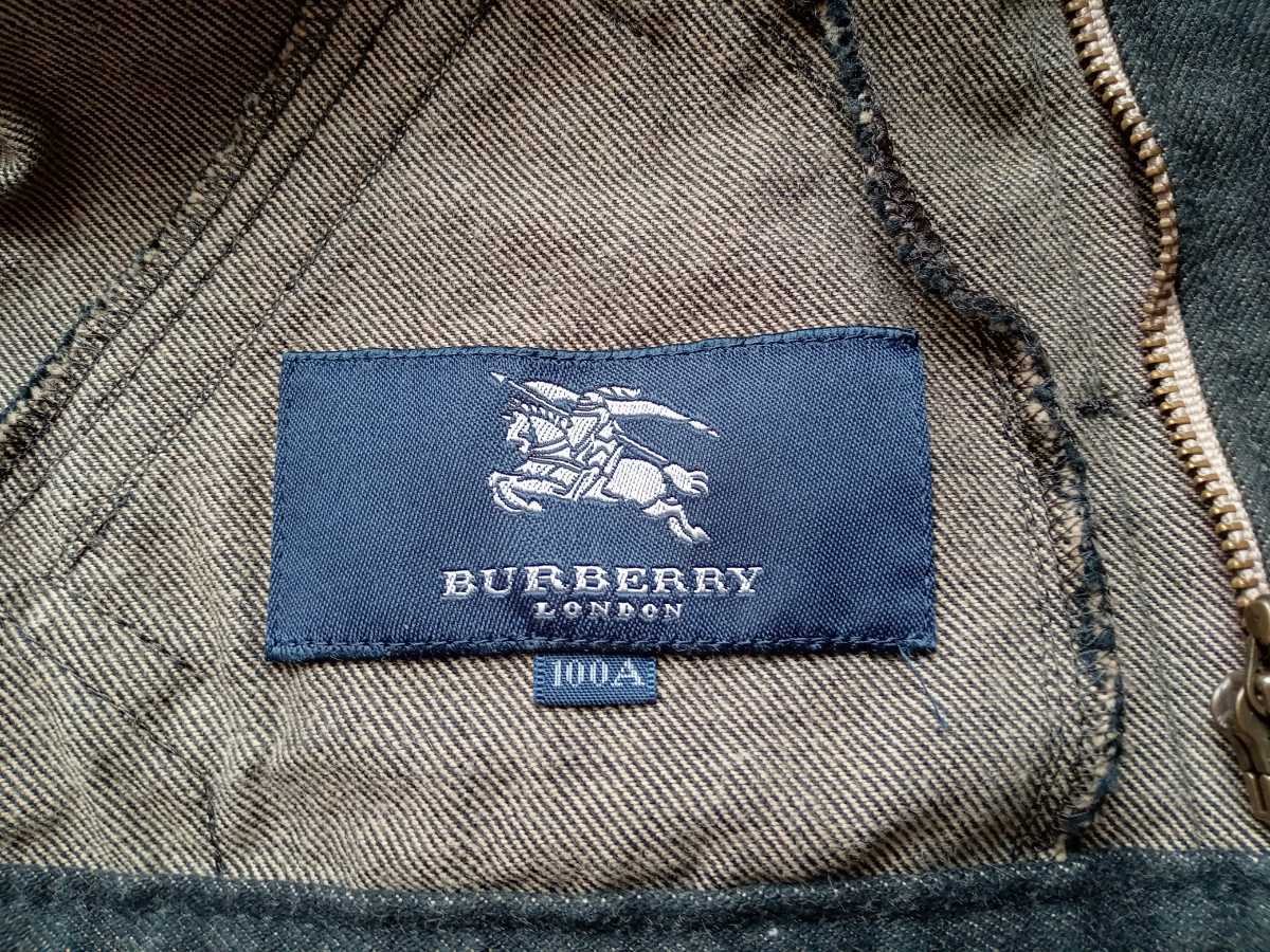 【美品】バーバリーロンドン デニムジャケット サイズ100 取り外し ベスト チェック Burberry ２ｗａｙ Gジャン 男女兼用 男の子 女の子_画像7