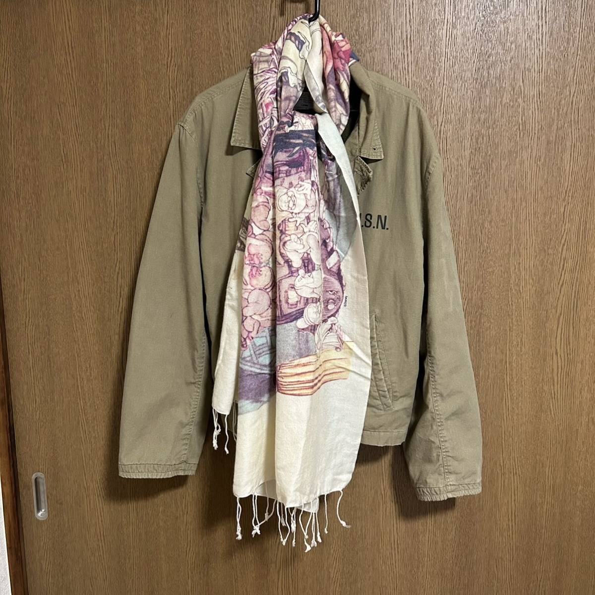 大判ストール あちゃちゅむ×Disney白雪姫 中古古着ストール 大判ストール あちゃちゅむ×Disney白雪姫 中古古着ストール