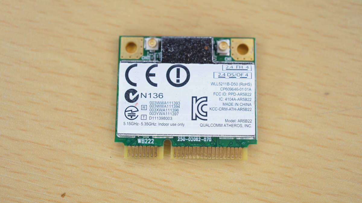 無線LAN QUALCOMM ATHEROS AR5B22_画像1