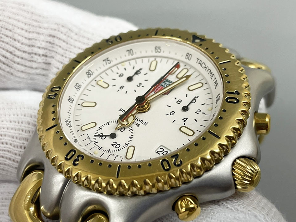 電池交換済み美品TAG HEUER タグホイヤー セル クロノグラフ-