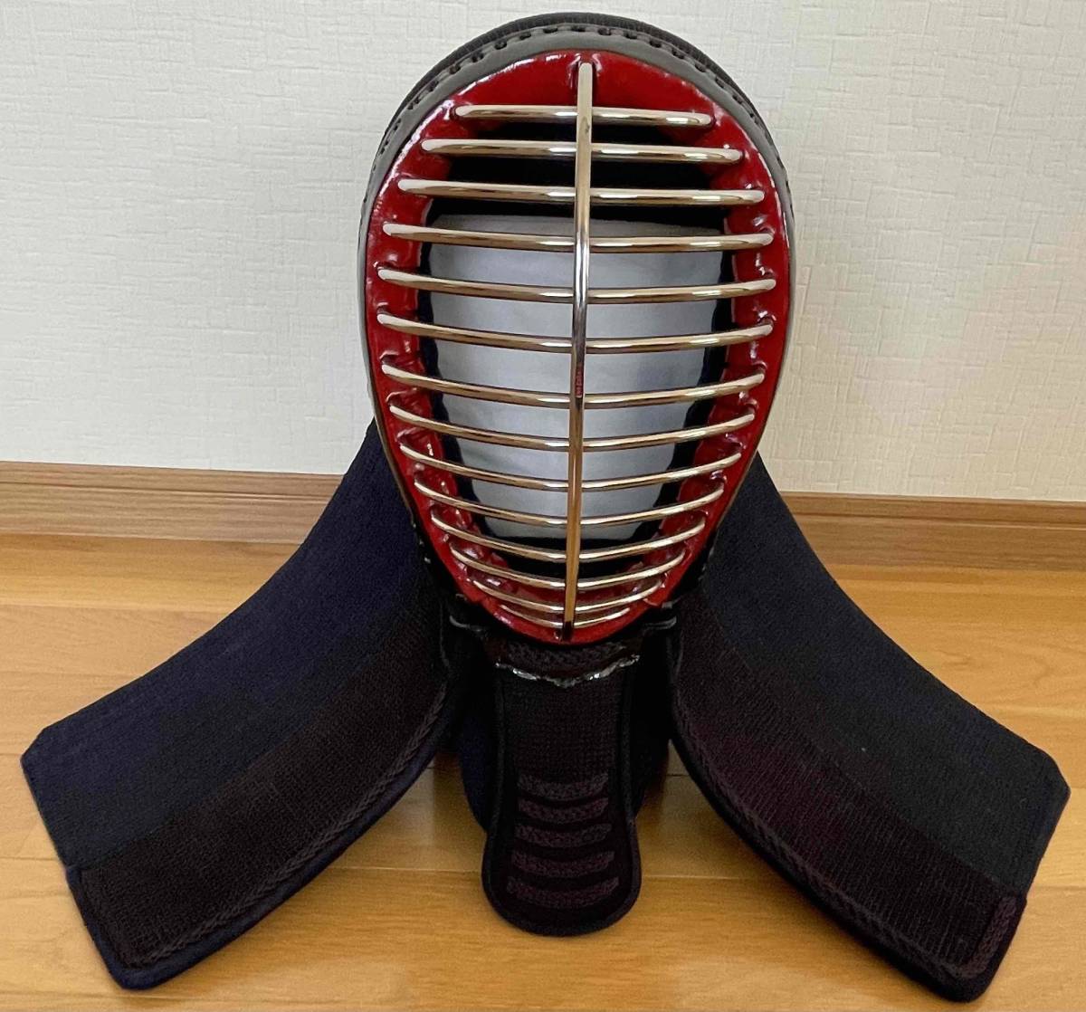 最高級手刺1.0分小手 手の内鹿革 鎧飾 二段生子 総紺鹿革 小手頭全鹿毛