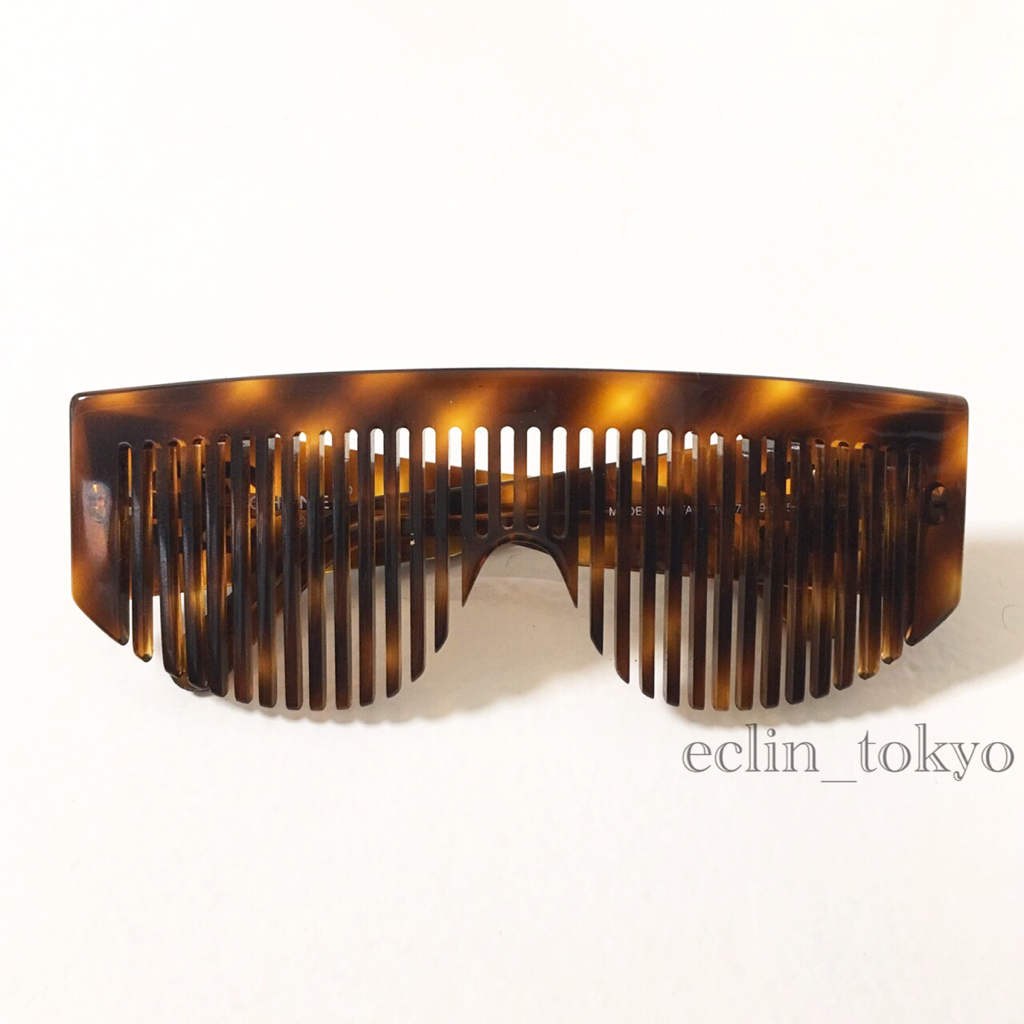 [E417] as good as new CHANEL vintage Vintage Chanel most rare goods! super-rare goods hair comb sunglasses regular goods tortoise shell . design glasses 