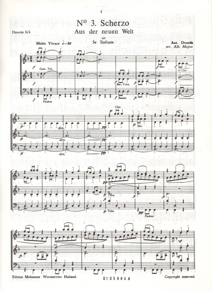 吹奏楽楽譜/ドヴォルザーク：交響曲第9番 新世界より 第3楽章  の商品情報をアーカイブ公開
