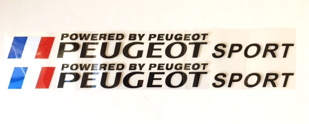 1 новые поступления ограничение 1 пункт товар включая доставку POWERED BY PEUGEOT ///PEUGEOT SPORTS чёрный цвет стикер правый левый 