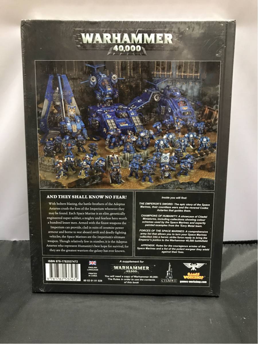  prompt decision including carriage War Hammer WARHAMMER 40000 new goods out of print publication ko Dex SPACE MARINES Space marine English version rule book 40K