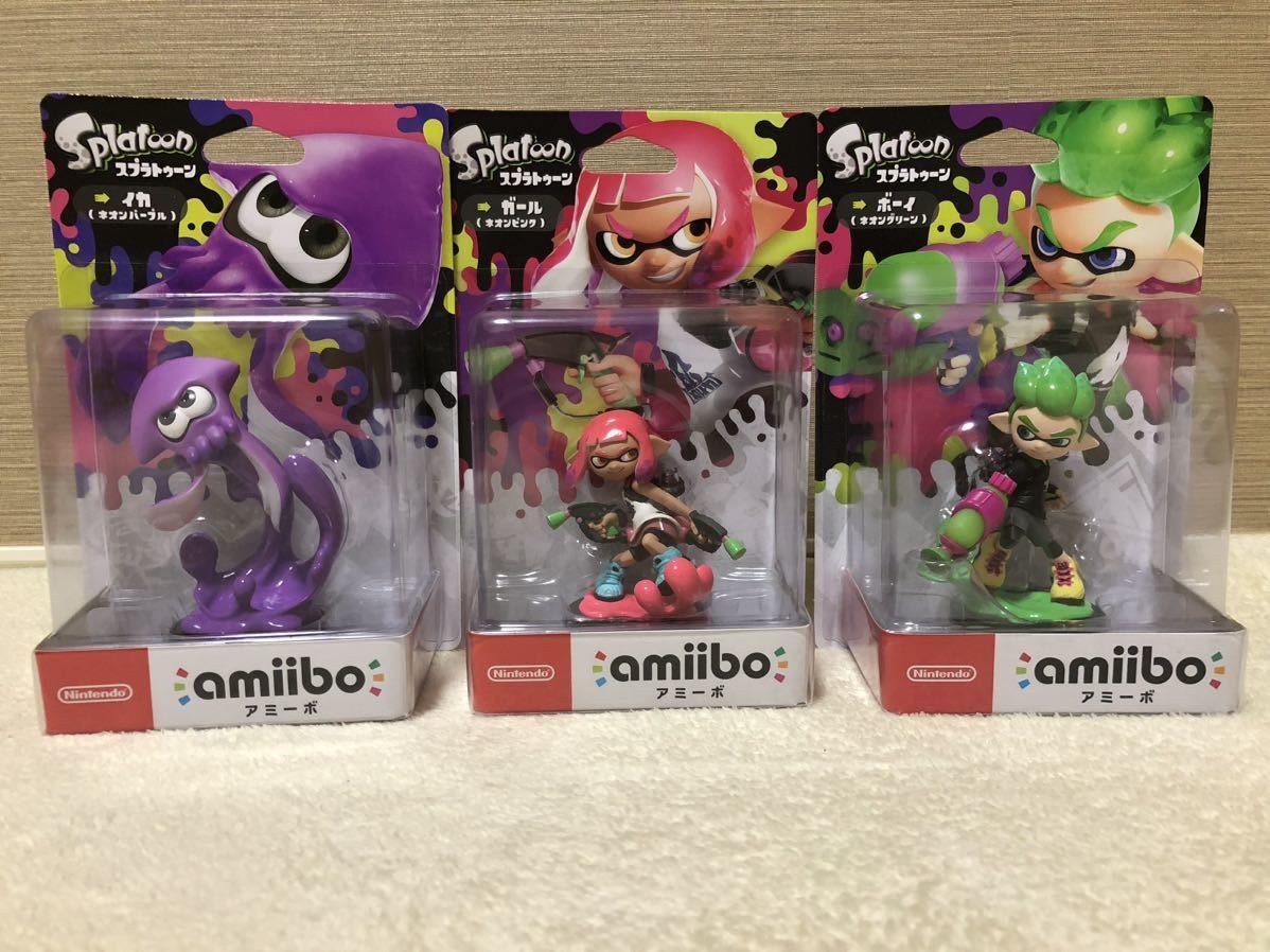 amiibo スプラトゥーン ガール3点セット 新品未開封-