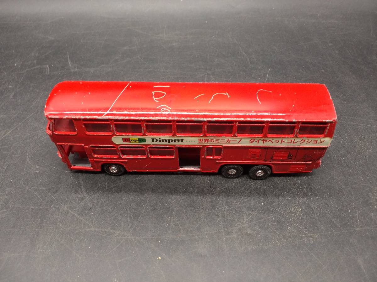 v minicar Neo plan bus / Diapet Yonezawa toys car two storey building collection red bus Ueno .. die-cast made?
