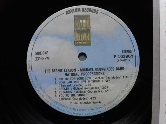 歌にくちずけ/バーニー・レドン＝マイケル・ジョージアディス・バンド　アメリカン・ウエスト・コースト・ロック1977年国内初回盤_画像3