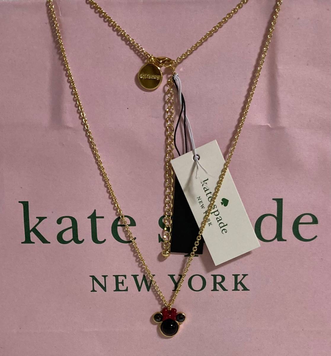 新品 Kate Spade ケイトスペード ディズニーコラボ ミニー ネックレス Gil Greenhouse Co Il