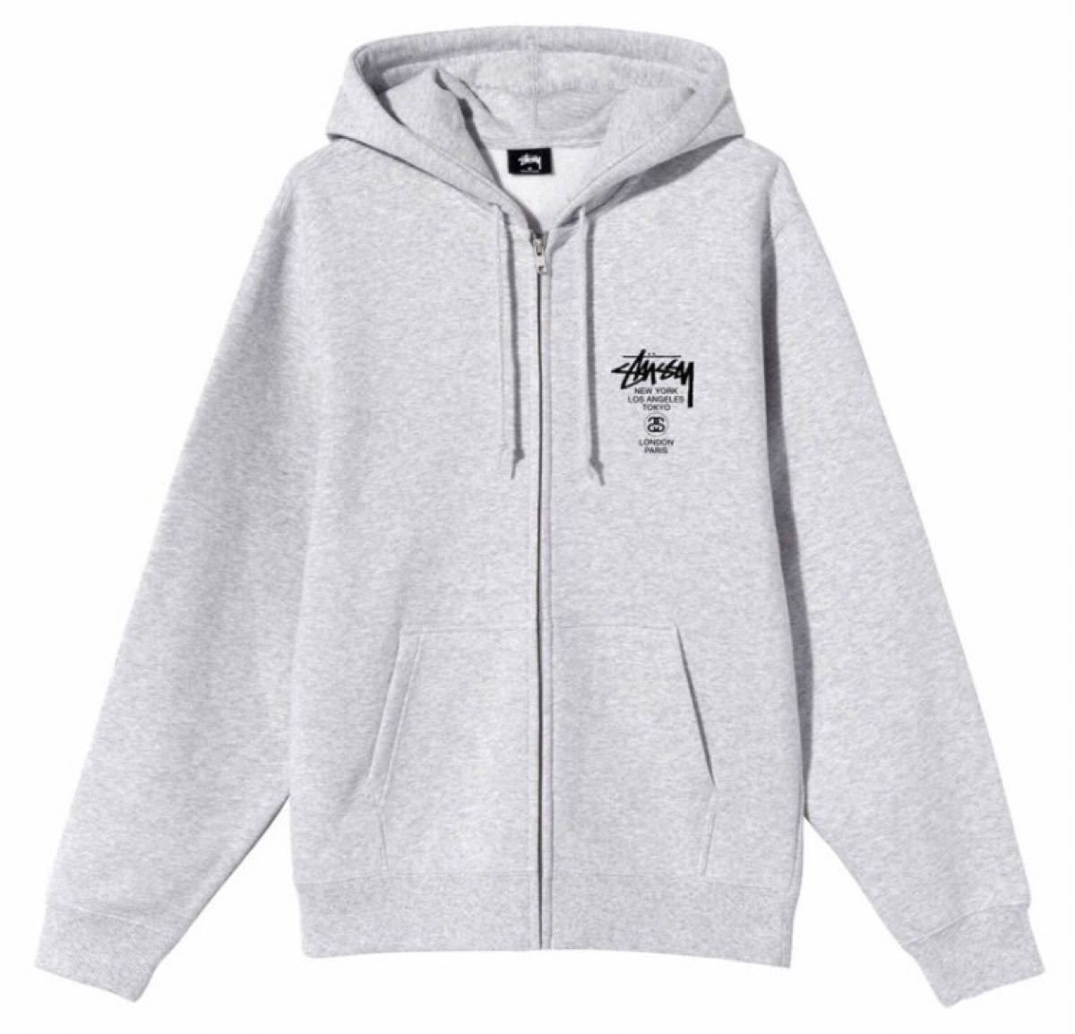 STUSSY ステューシー スウェット パーカー ジップアップ ベーシック