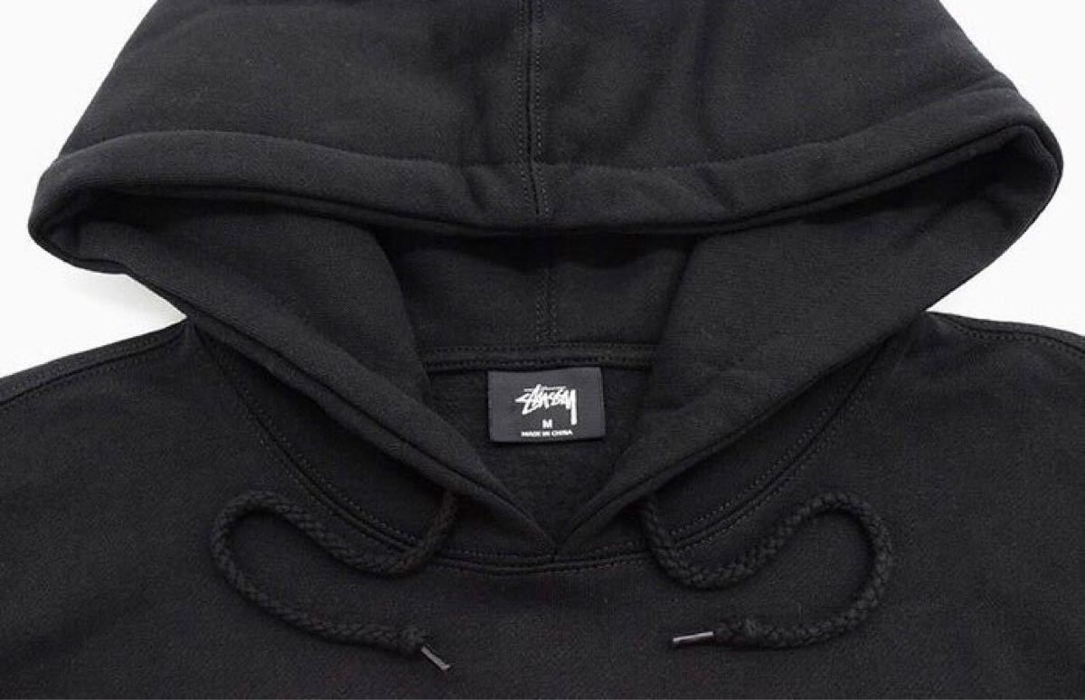 STUSSY LION EMBROIDERED HOODIE ステューシー スウェット プル 新品未使用です STUSSY 刺繍ロゴ L. 古着 ライオン ブラック スウェットプルパーカー パーカー