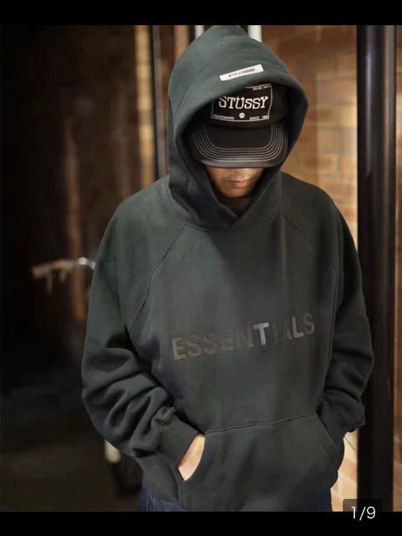 新品 FOG ESSENTIALS エッセンシャルズ フロントロゴ パーカー LOGO
