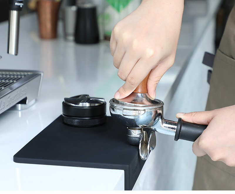 FUN COFFEE темпер коврик Espresso кофе коврик угол язык булавка g матовый черный (co-0014)