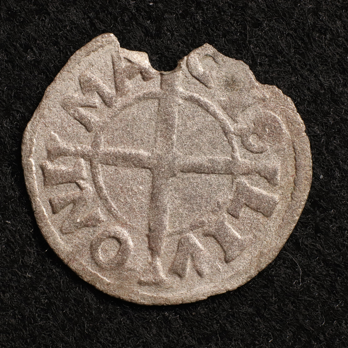 【詳細解説書付】リヴォニア騎士団 1ペニヒ銀貨（1515-22年）約18mm[E443]中世ヨーロッパコイン_画像2