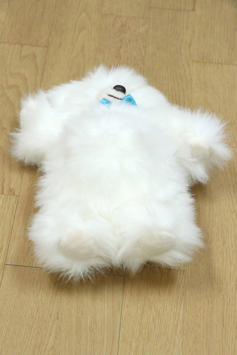 ぬいぐるみ　白いクマ？犬？　横29㎝×高さ31㎝　おもちゃ　中古品_画像4