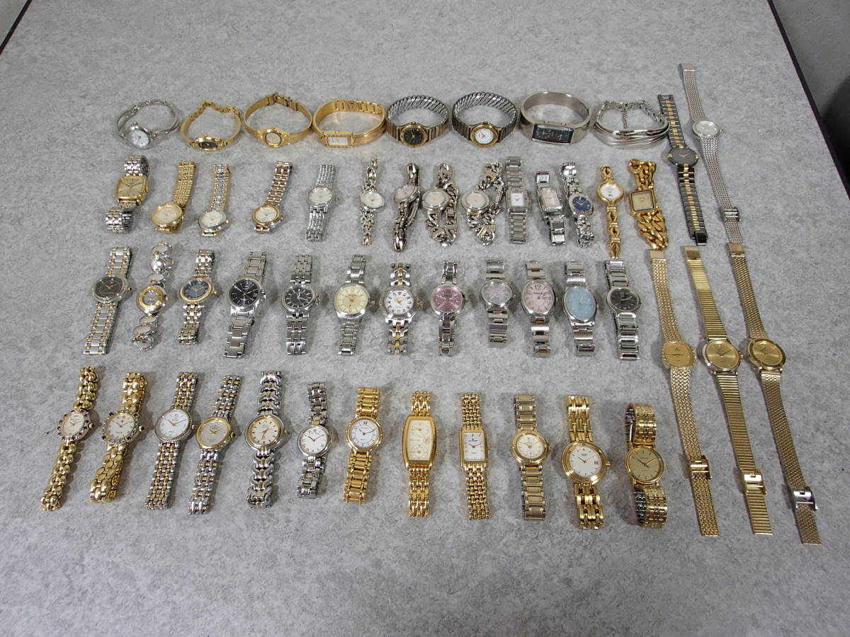 レディースブランド腕時計 大量 50点セット まとめ SEIKO/CITIZEN/LONGNES/ENICAR/TISSOT/Nivada/NINA RICCI/Burberrys/courregee/renoma_画像1