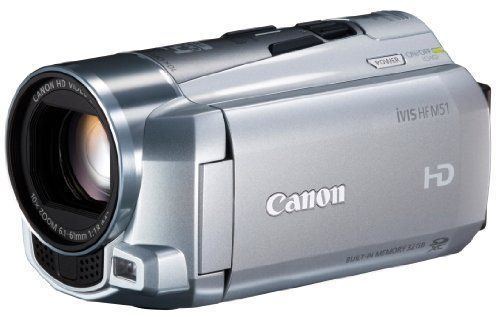 Canon デジタルビデオカメラ iVIS HF M51 シルバー 光学10倍ズーム フルフラットタッチパネル IVISHFM51SL_画像1