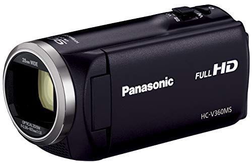 定番人気！ HDビデオカメラ パナソニック V360MS HC-V360MS-K ブラック 高倍率90倍ズーム 16GB その他