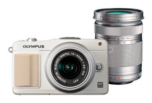 OLYMPUS ミラーレス一眼 PEN mini E-PM2 ダブルズームキット ホワイト