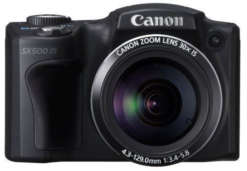 Canon デジタルカメラ PowerShot SX500IS 約1600万画素 光学30倍ズーム ブラック PSSX500IS