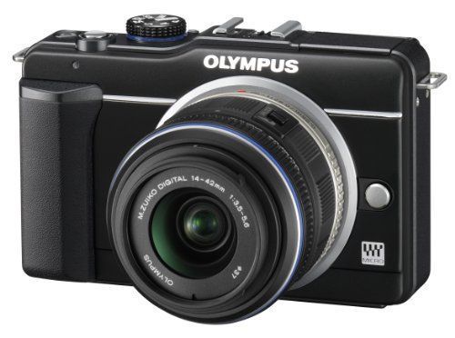 好きに OLYMPUS ミラーレス一眼 E-PL1s レンズキット ブラック E-PL1s