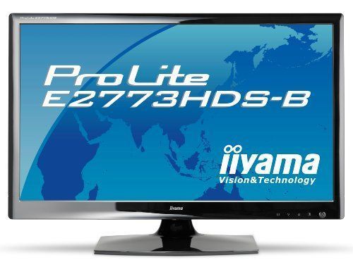 iiyama 27インチワイド液晶ディスプレイ LEDバックライト搭載 HDMIケーブル同梱モデル マーベルブラック PLE2773HDS-