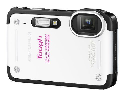 OLYMPUS デジタルカメラ TG-620 1200万画素 5m防水 裏面照射型CMOS 広角28mm ホワイト TG-620 WHT_画像1