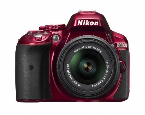 Nikon デジタル一眼レフカメラ D5300 18-55mm VR II レンズキット レッド 2400万画素 3.2型液晶 D5300L