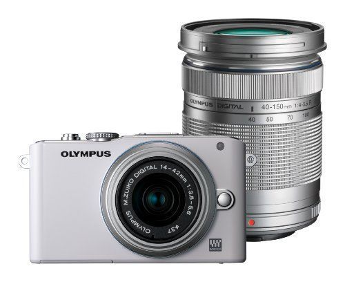 OLYMPUS ミラーレス一眼 PEN Lite E-PL3 ダブルズームキット ホワイト