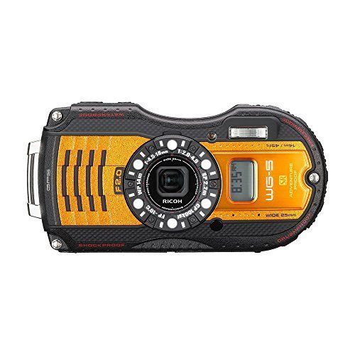 RICOH 防水デジタルカメラ WG-5GPS オレンジ 防水14m耐ショック2.2m耐寒-10度 RICOH WG-5GPSOR 0466