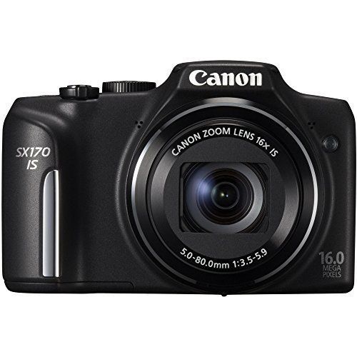CANON PowerShot SX170 IS 3インチ LCD 16メガピクセル コンパクトカメラ ブラック