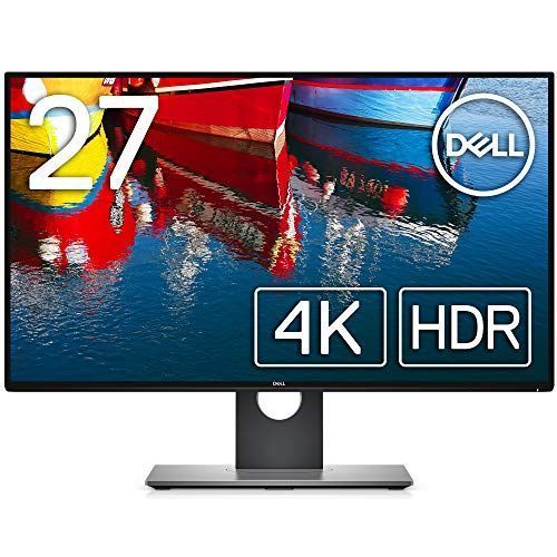 Dell モニター 27インチ 超広視野角&フレームレス/4K/IPS 非光沢/HDR10対応/DP,mDPx2,HDMI/高さ調整 回転/