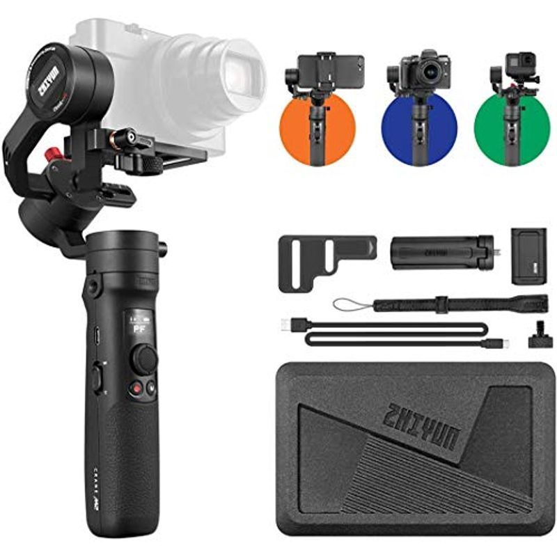 日本公式 ZHIYUN CRANE M2 ジンバル スタビライザー ミラーレス コンデジ アクションカメラ 手ブレ補正 手ぶれ防止 ZV-1_画像1