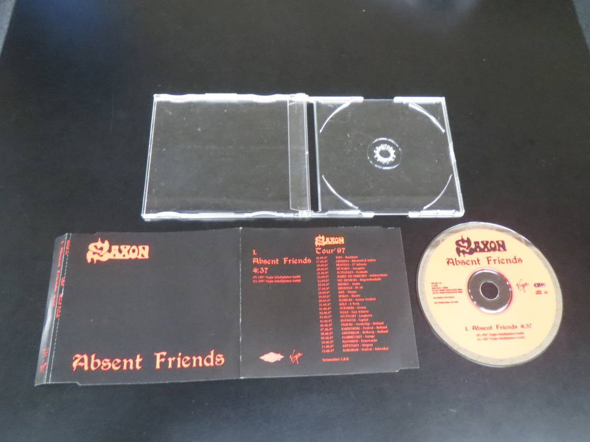 プロモ盤！Saxon - Absent Friends 輸入盤マキシシングルCD（ヨーロッパ VGP 000 144, 1997）